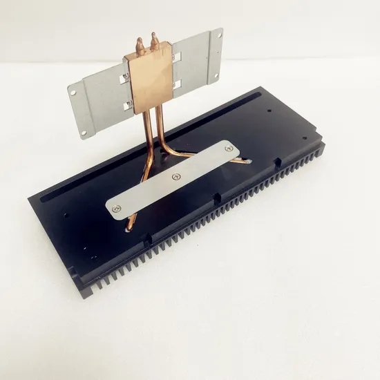 Black Anodized Aluminum Extrusion Heat Sink with Heatpipes for Electronic Instrument 