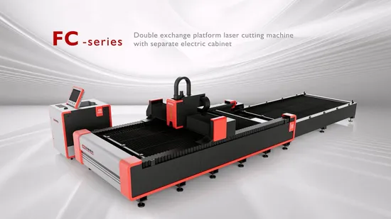 CNC Metal Sheet Cutting with Separate Electric Cabinet Fiber Laser Cutting Machine for Plates